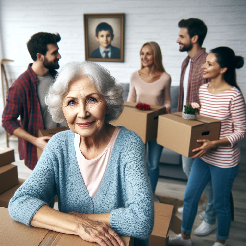 moving with elderly people